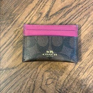 Coach card holder